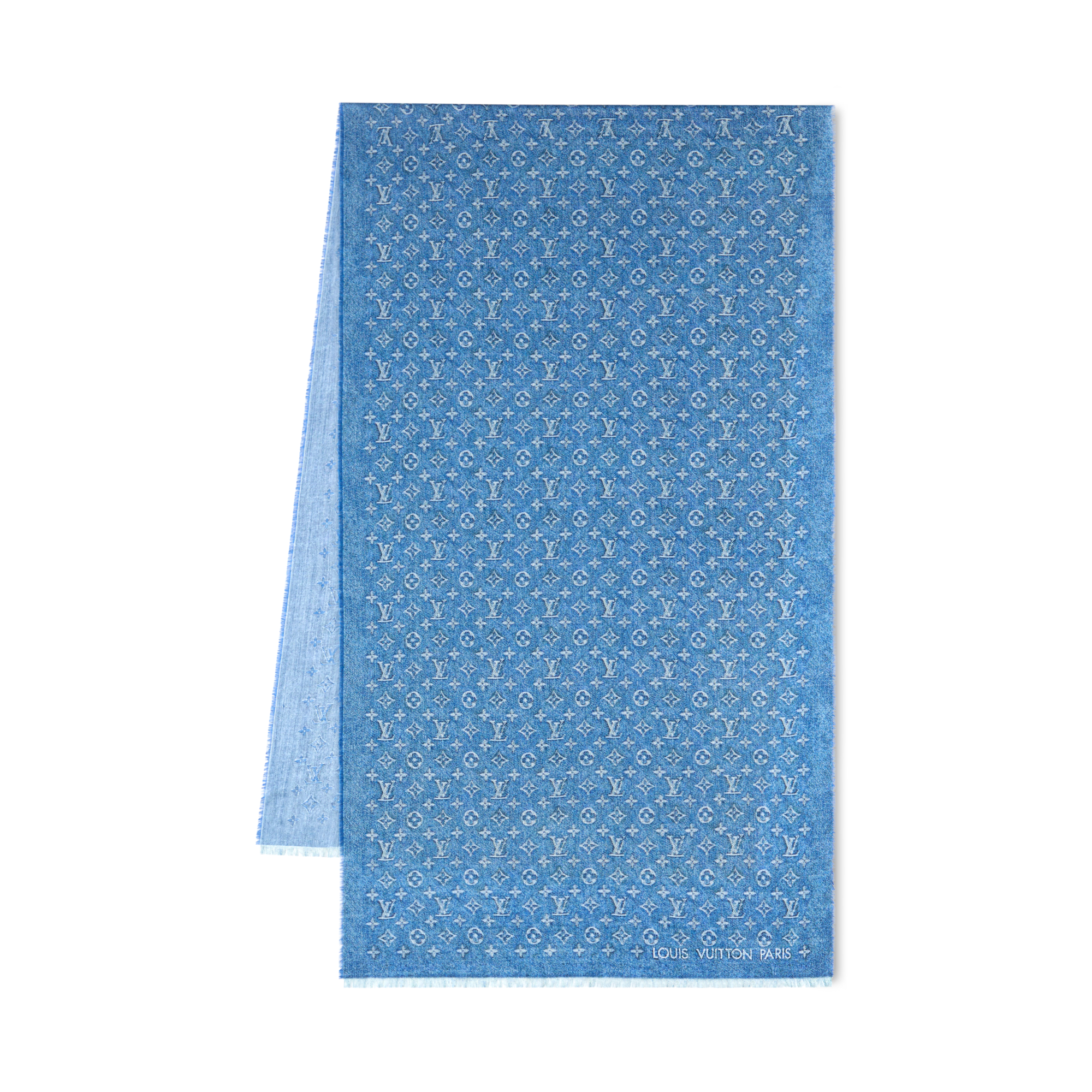 LV Denim Stole . - Luxury Accessories - M98113 Blue | LOUIS